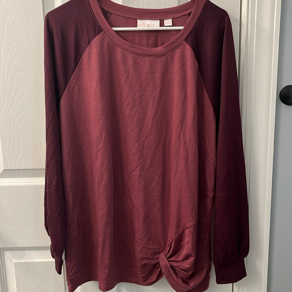 Twist bottom Belle by Kim gravel shirt